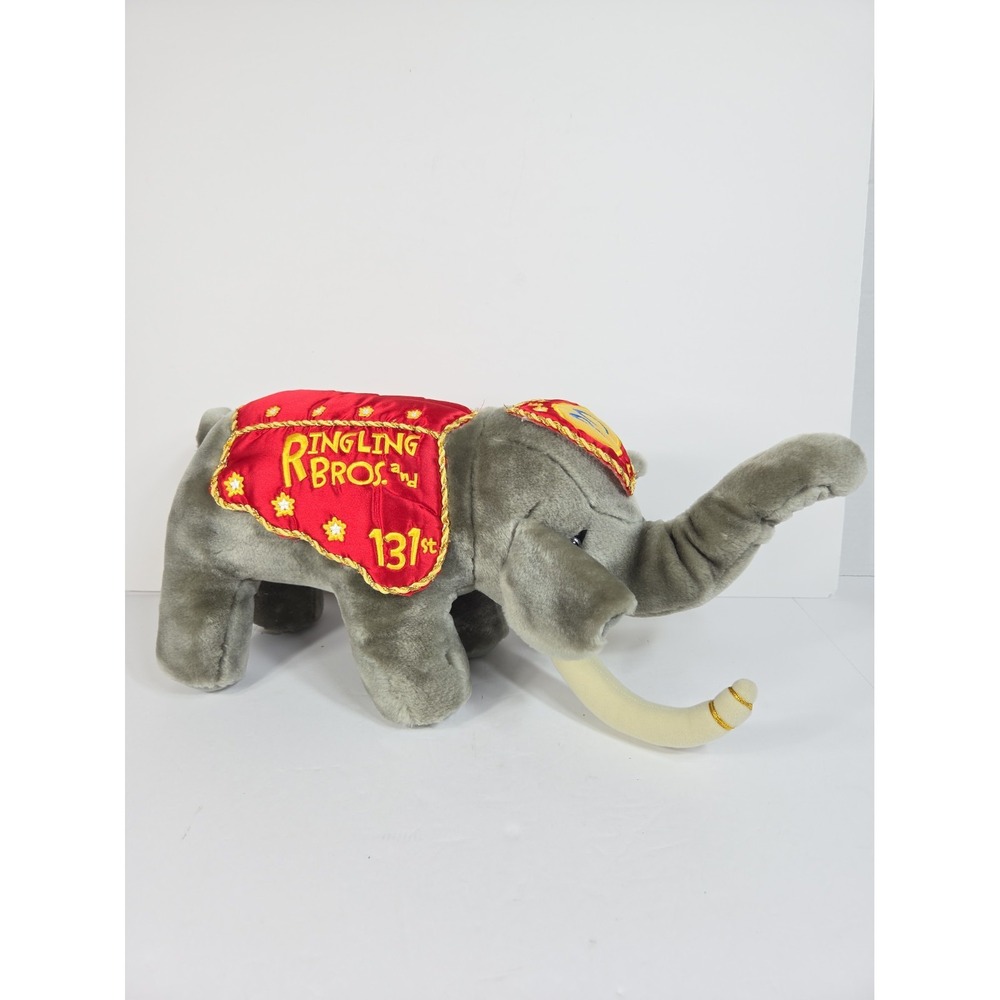 Ringling Brothers Barnum & Bailey 131st Plush "BO" The Circus Elephant 20" long
